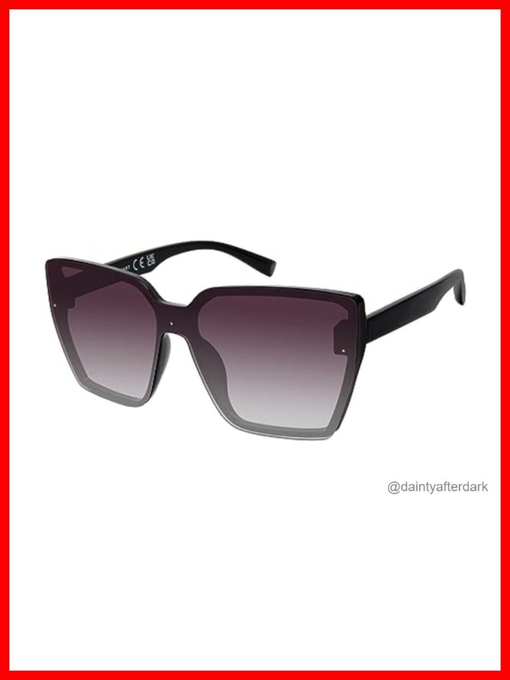 Cat Eye Square Sunglasses UV400 Full Frame Lightweight Women